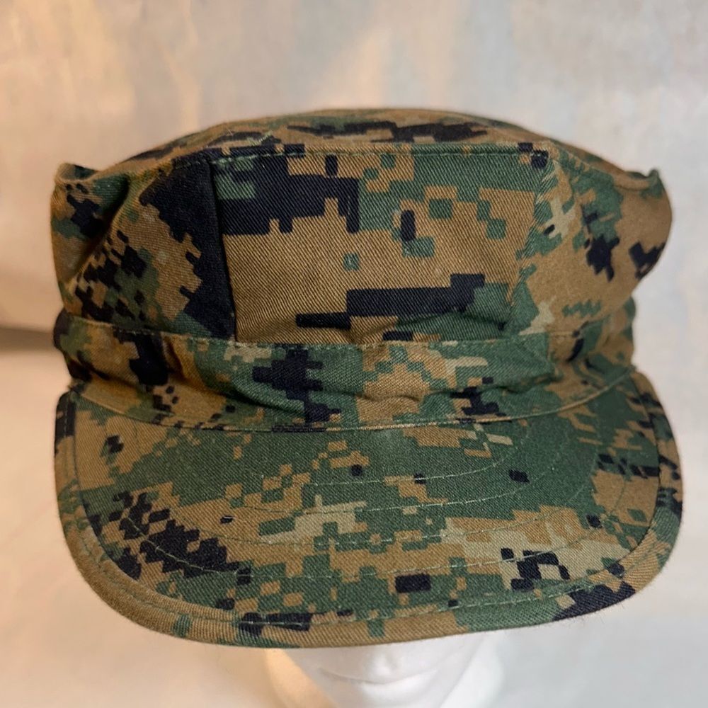 NEW USMC Cover 8-Point Jungle - Marine Corps Digital Jungle Utility Hat- Large